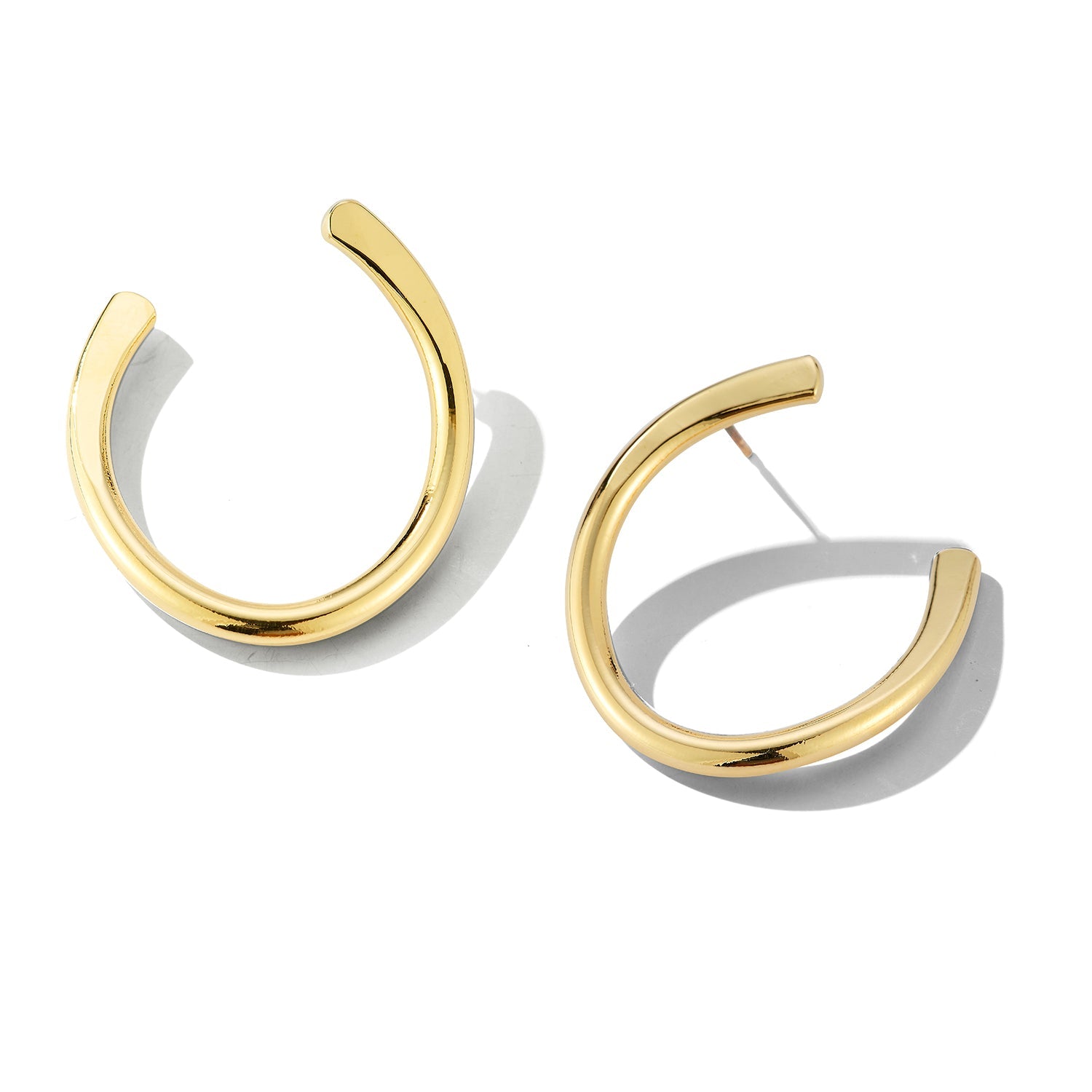 Christine Hoop – Handcrafted Bypass Hoop Earrings