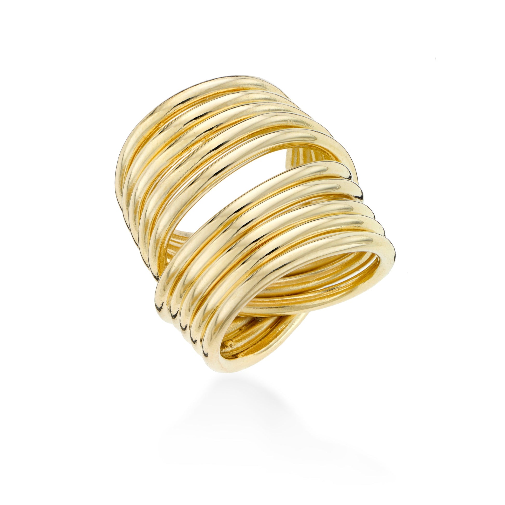 Continuum Ring – Hand-Forged Wire Coil Design