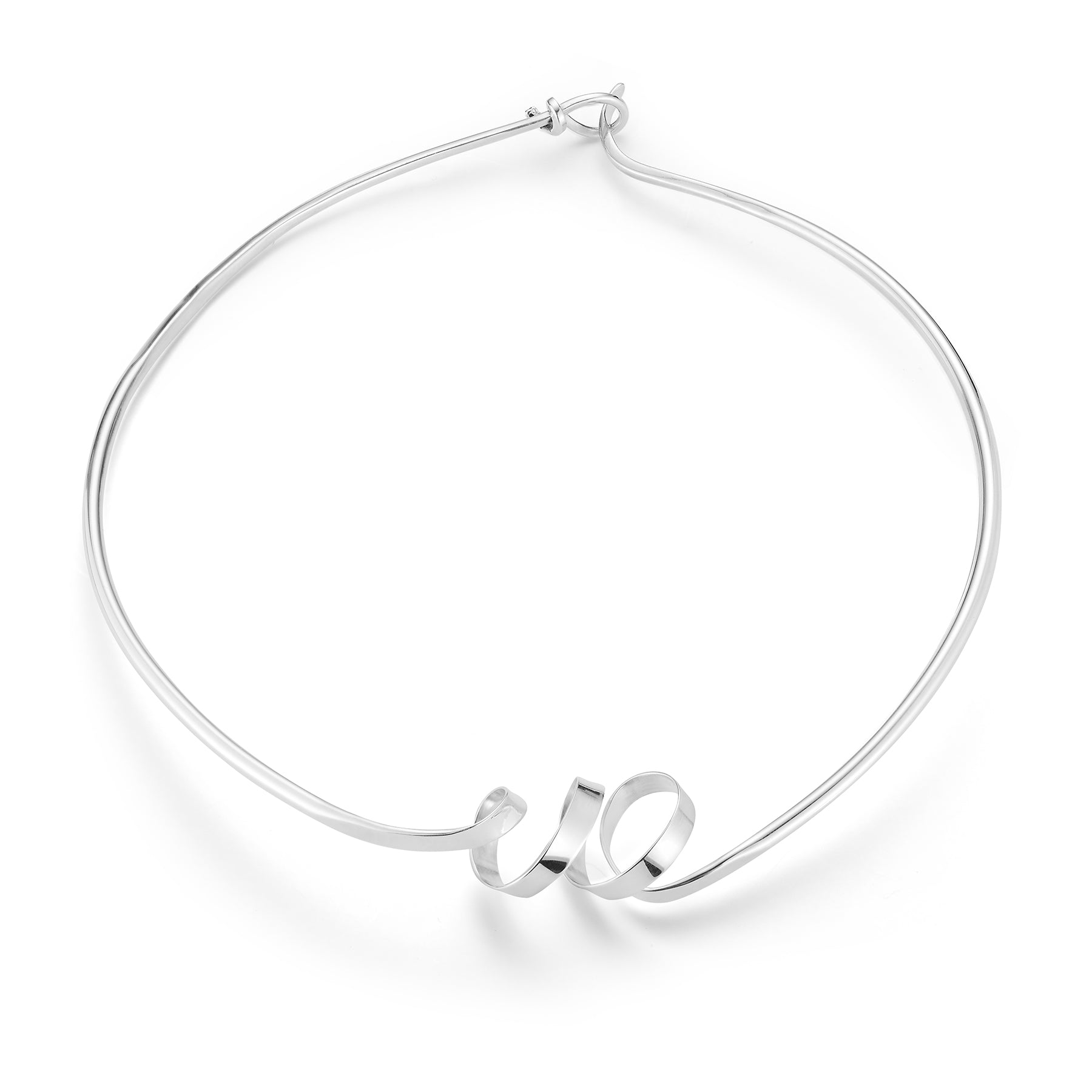 Ether Collar Necklace – Sculpted Sterling Silver Choker