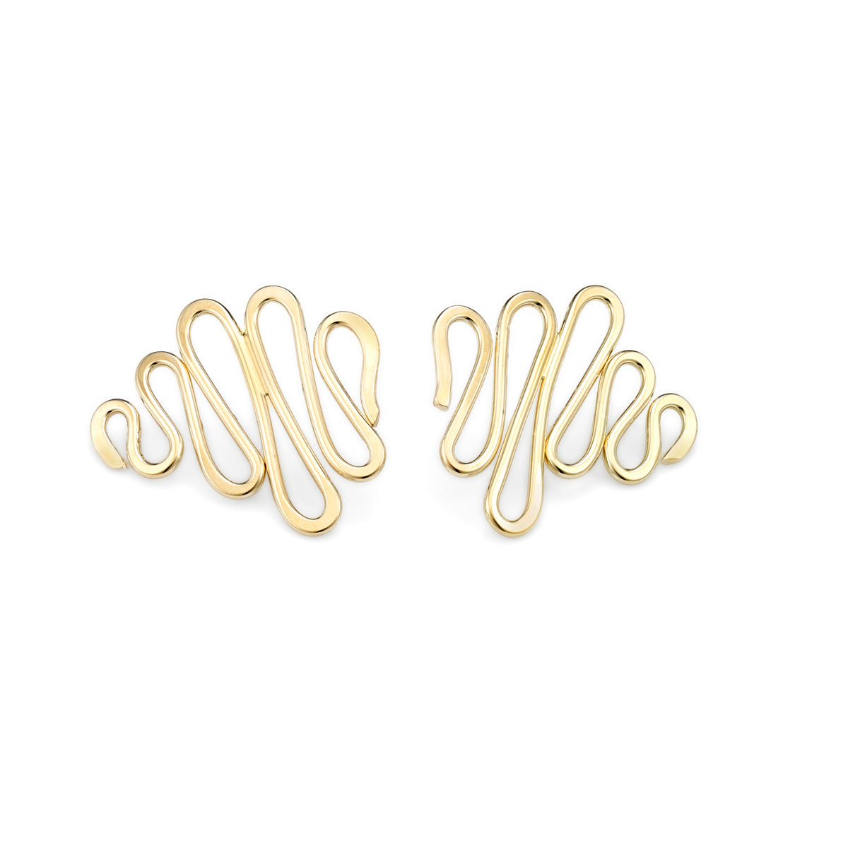 Goldsworthy Oversized Button Earrings – Inspired by Organic Forms