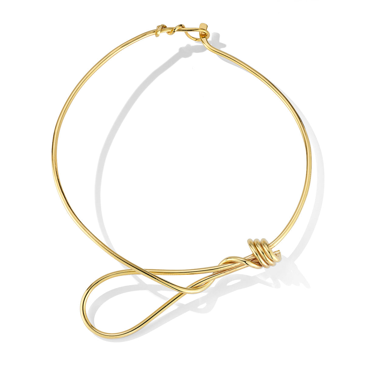 Lasso Necklace © – Asymmetrical Coiled Wire Design