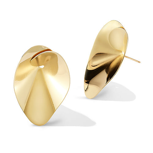 Leaf Me alone sculptural leaf earring