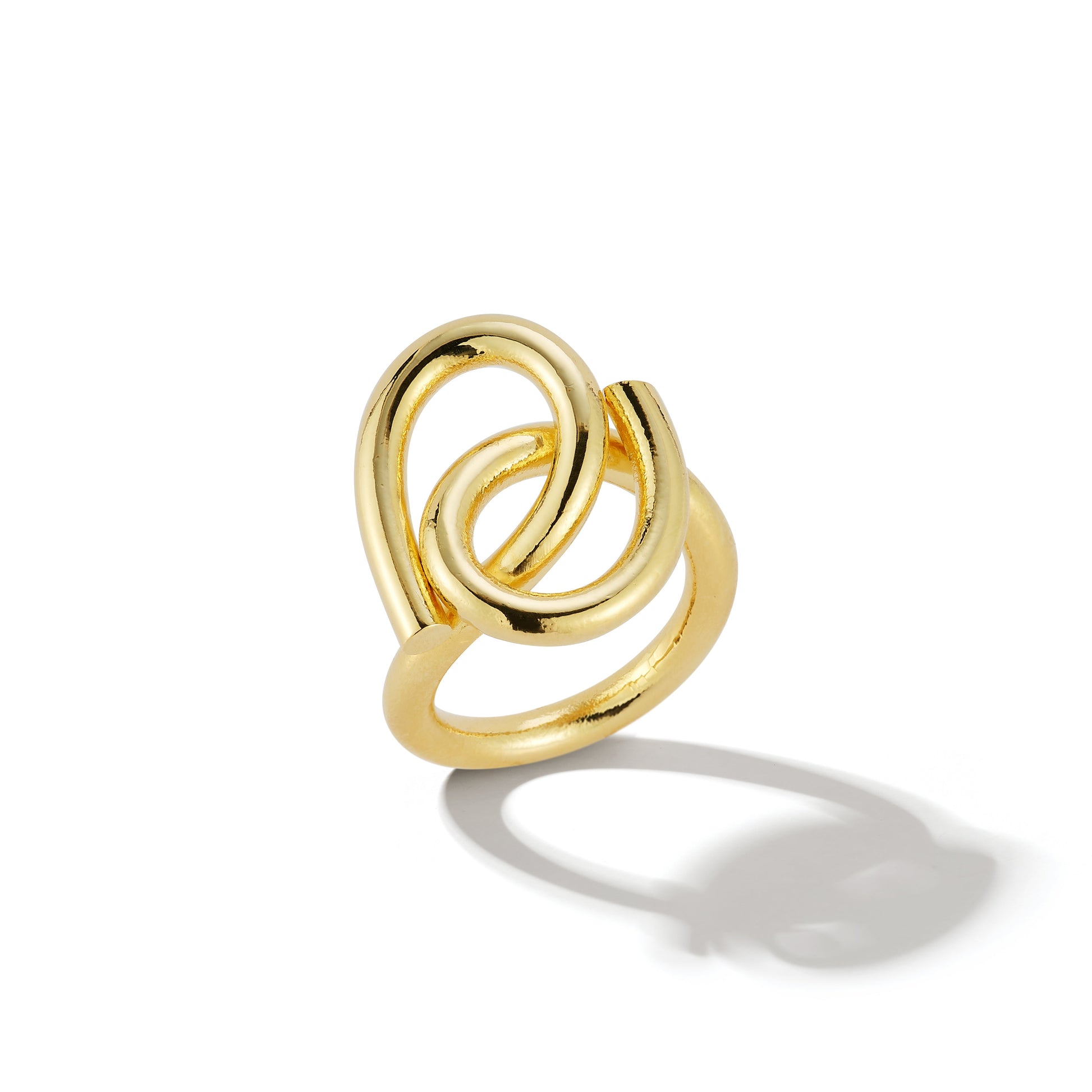 Meet Me in the Middle – Sculptural Brass Ring