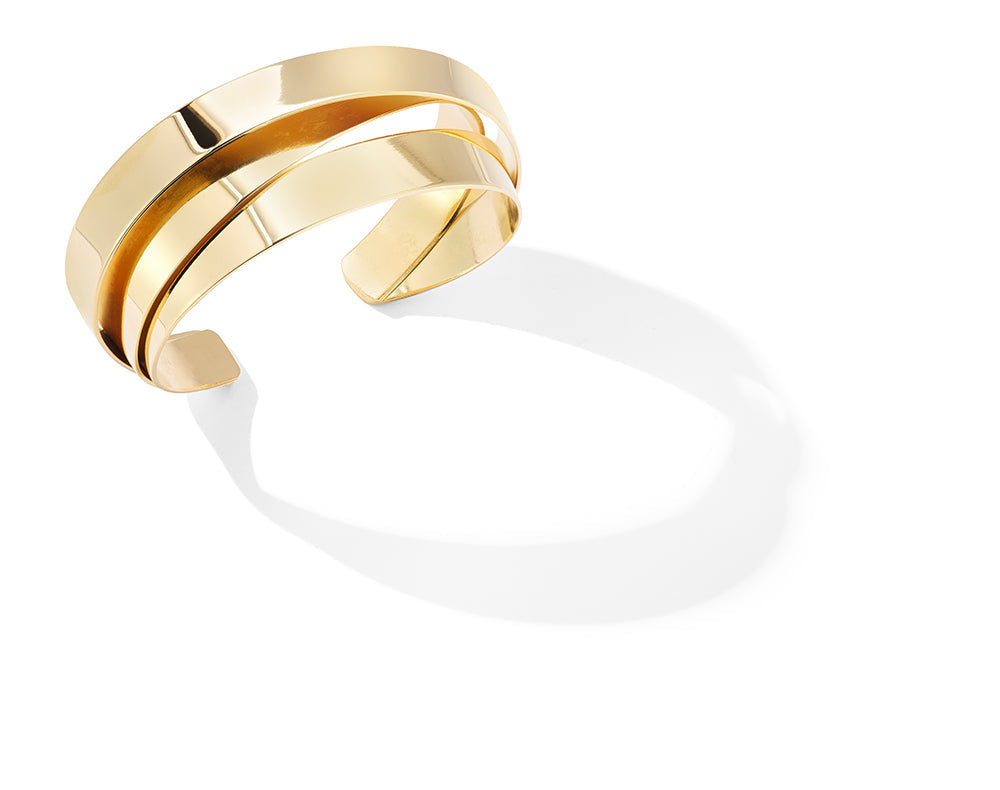 Orbit Cuff Bracelet – Minimal Layered Cuff