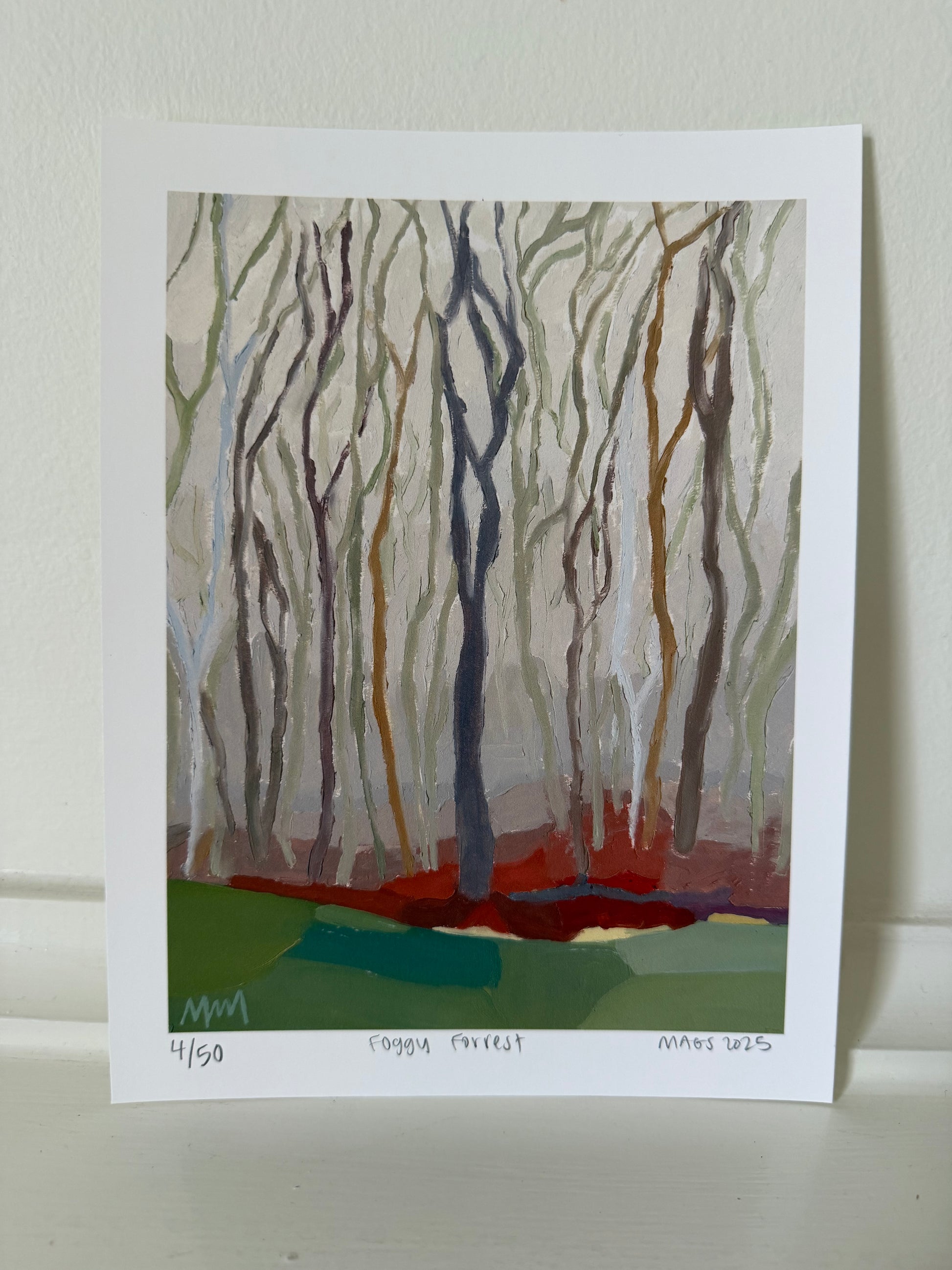 PRINT Foggy Forrest