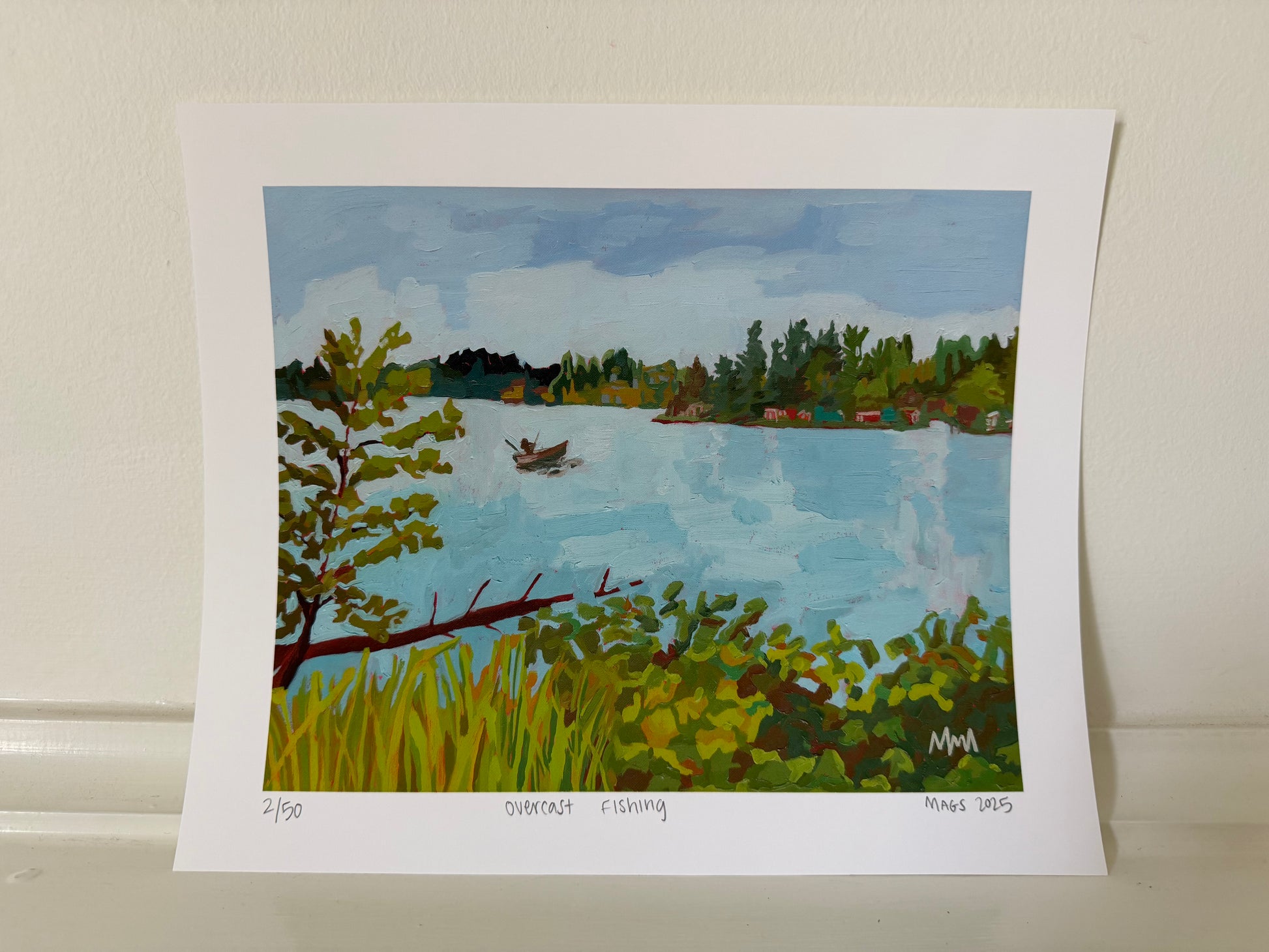 PRINT Overcast Fishing