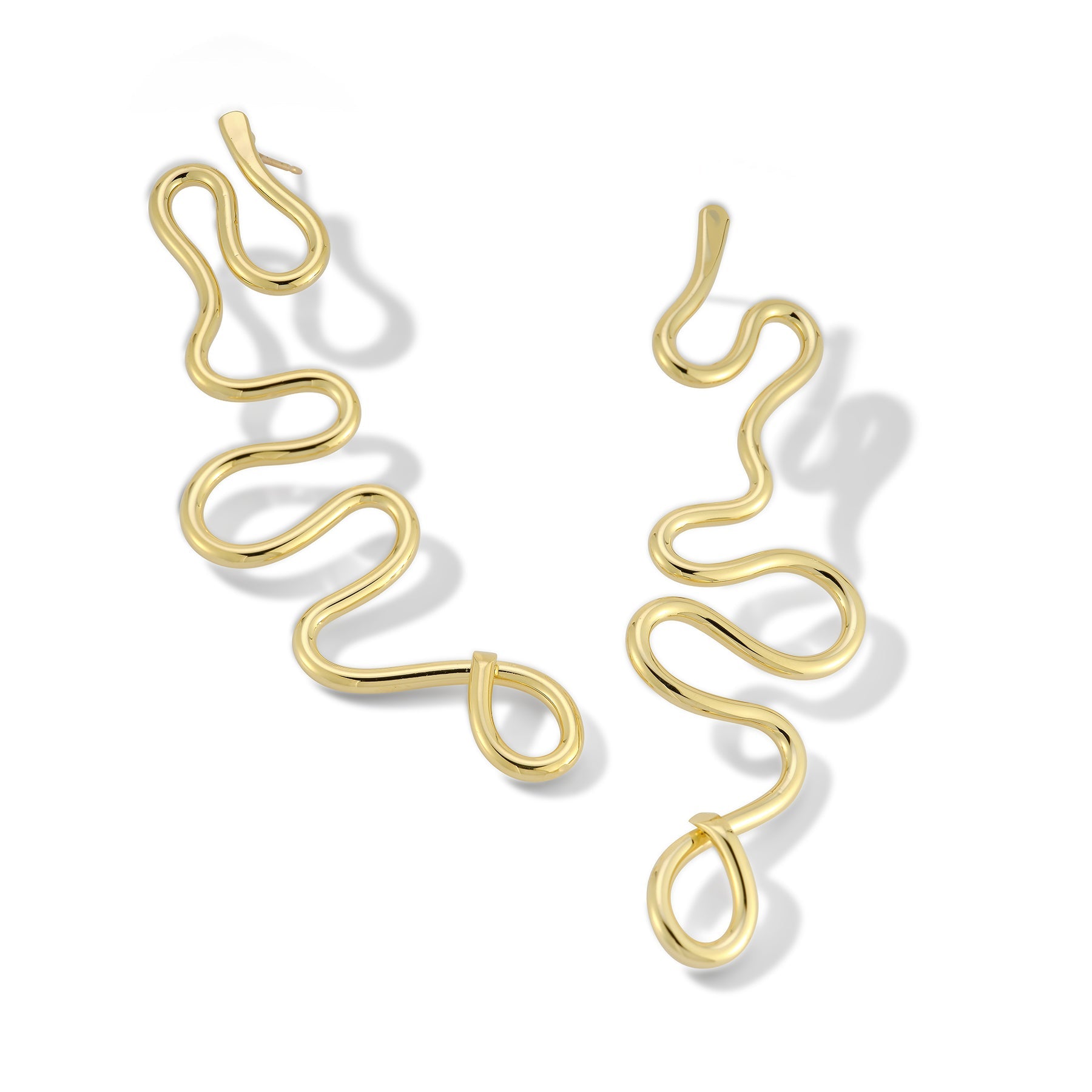 Serpens II Earrings – Dramatic Serpent-Inspired Design