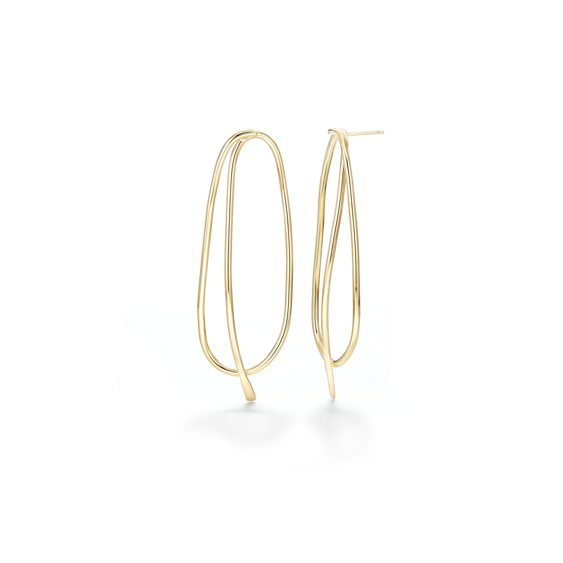 Oblik © Earrings – Signature Wire Form from the Drawing Series